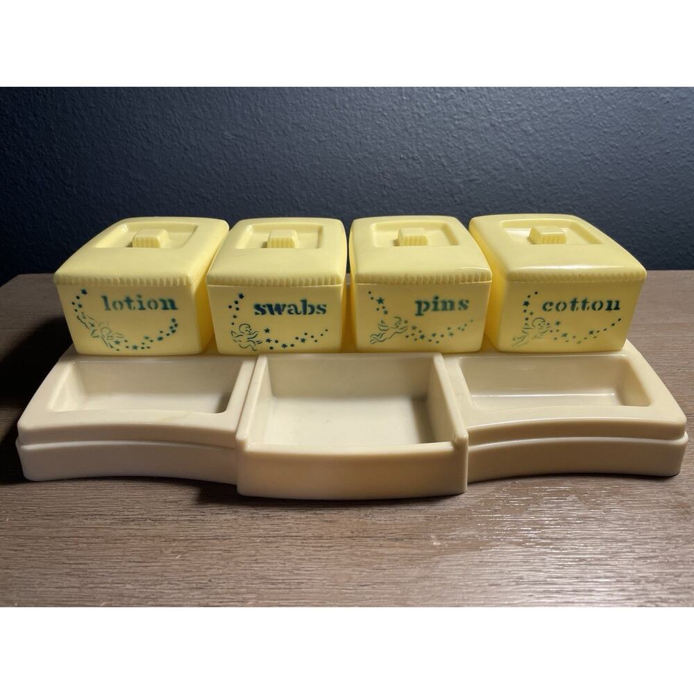 Vintage Baby Nursery Vanity Set Alan Jay Childhood Interests MCM